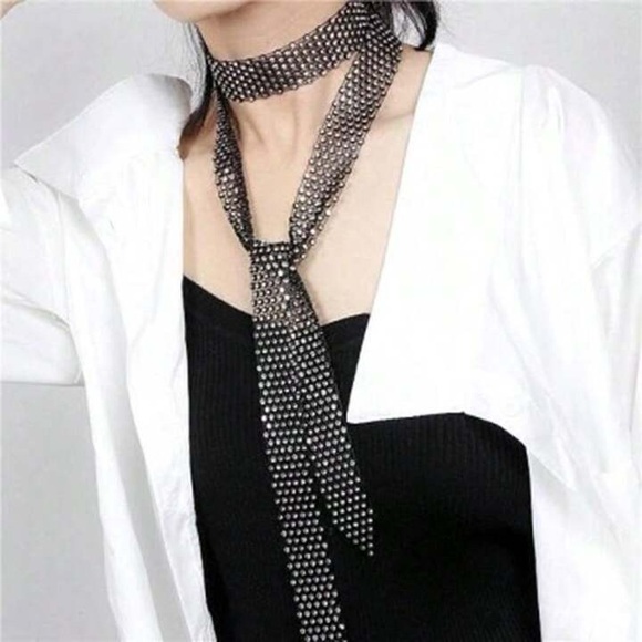 Jewel Rhinestone Tie NWT💥 - Picture 12 of 12